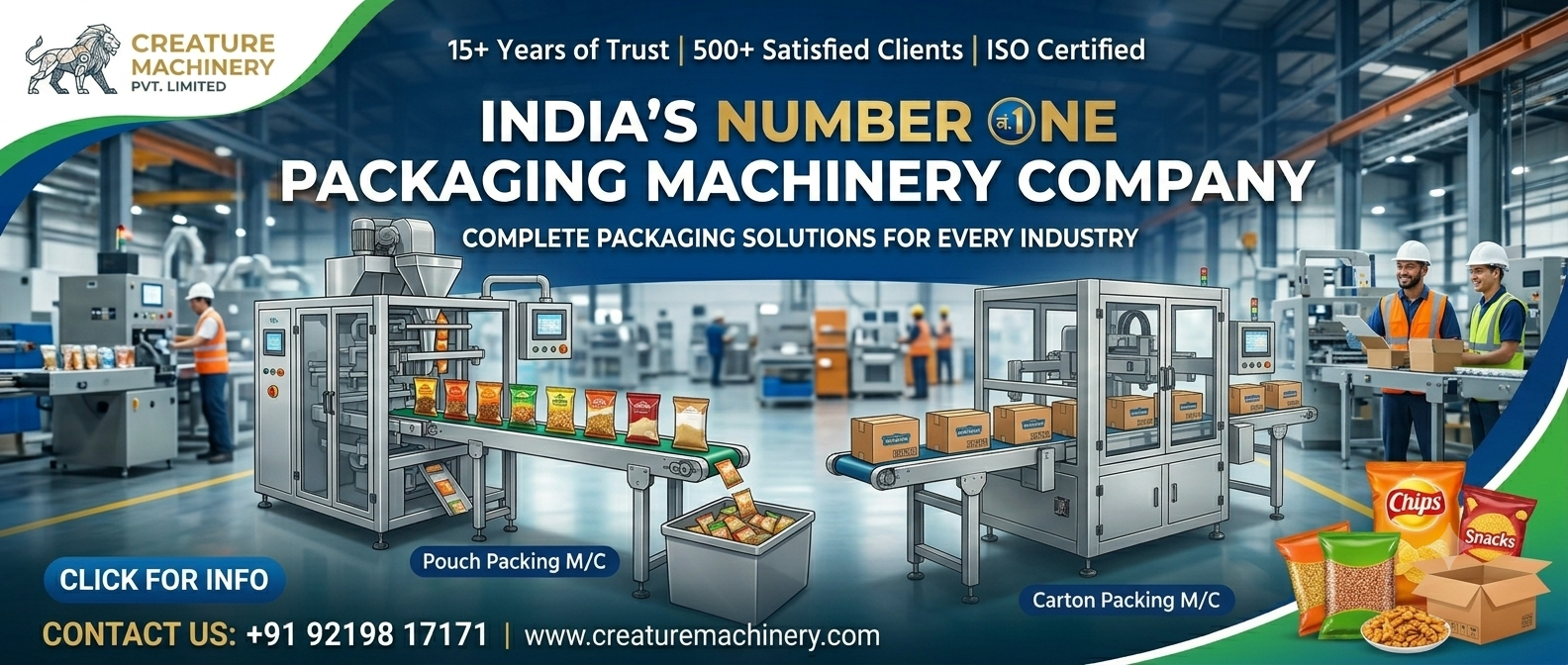 Creature Machinery PVT LTD - Number 1 Packaging Machinery Company